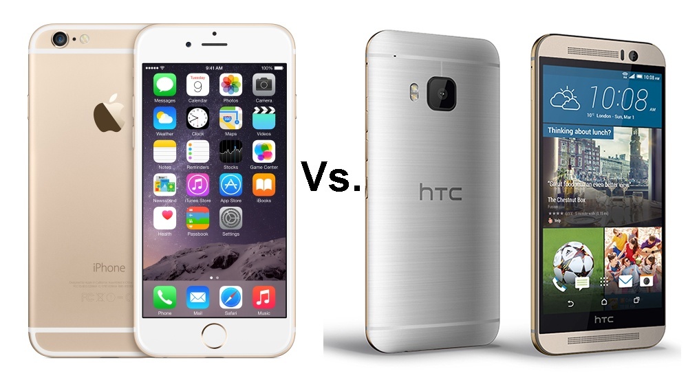 Htc One M9 vs iPhone 6 - Studioweb22.com